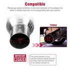 Upower 2 1 2 Inch Inlet 4 Inch Outlet Exhaust Tip Single Layer Pack Of 2 