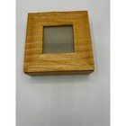 Vintage Umbra Wooden Keepsake Box Picture Frame Lid Decorative Storage Container