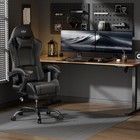 Massage Gaming Chair With Footrest  Computer Chair With Headrest  Gamer Chair