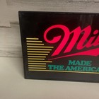 Vintage Miller Beer Sign Light Up Made The American Way 16x9 Man-cave Bar Sign