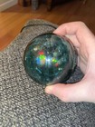 Early 1900   s Antique Japanese Aqua Glass Fishing Float With    iii    Mark  Rare 
