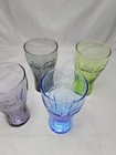 Coca-cola Multi Color Glassess Lot Of 4 Goblets Mcdonalds South Africa 2010