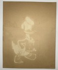 Vintage Walt Disney Productions Donald Duck Going To School 1940   s Unframed