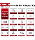Launch Non-16 Pin Adapter Kit Oe-compliant Connector For All Launch X-431 Tool