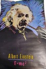  rare  Albert Einstein Poster Pop Art 1988 Smoking  36  24