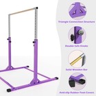 Gymnastics Bar  Adjustable Gymnastic Horizontal Bar For Kids Age 3-15 Home Gy   