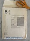 Vintage Original Vogue American Designer 1980s Oscar De La Renta Pattern 1785