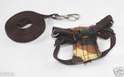 Brown Leashes Lead Pet Soft Harness Small Pet Guinea Rat Hamster Ferret Leveret