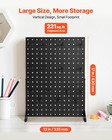 Vevor Pegboard Display Stand With 15 Hooks Pegboard Panels Display Black  1 Pcs 