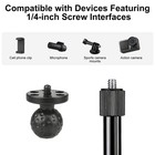 Bike Motorcycle Camera Mount Clamp Holder Extension Pole For Insta360 Action Cam