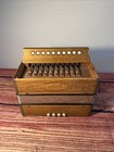 Hohner Marca Registrata Diatonic Accordion Key Of G One Row Buttons Vtg 11x9 5in