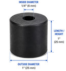 1 4  Id X 1  Od X 1  Rubber Spacer Bushings Industrial Mounting