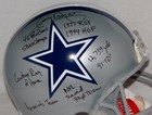 Tony Dorsett Autographed Dallas Cowboys F s Proline Helmet W  9 Insc- Jsa W Auth