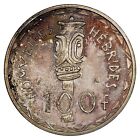 Vanuatu - New Hebrides 100 Francs 1966 Pattern Coin Silver Km e1 Colony