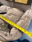 Nandog Pet Gear Dog Car Seat Travel Bed Luxe Fabric Washable - Gray - Med Csb-06