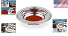 Elegant Red Stainless Steel Offering Plates   Communion Set - Modern And Durable