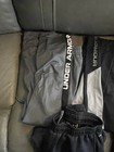 Lot Of 5 Under Armour Jogger Sweatpants Size Youth Medium Black Gray