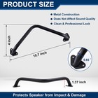 4 Pcs 10 Inches Speaker Subwoofer Bar Grill Matte Black Metal Car Audio Grill   