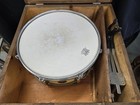 Vintage Ralston Snare Drum     Mother Of Pearl Pearloid Shell     Wood Case   Tools