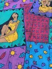 Disney Pocahontas Reversible Patchwork Character Print Quilt comforter Blanket