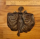 Vintage Solid Brass Art Nouveau Dancing Lady Trinket Dish Soap Dish