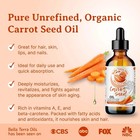 Organic Cold-pressed Carrot Seed Oil 100  Pure Skin Care Face Anti-aging