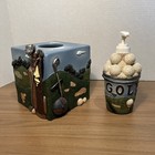 Golf-themed Tissue Cover Holder   Soap Dispenser Resin Colorful Unique