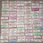 Large Lot Of 150 Original Jukebox 45 Record Title Strips  p98