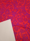 Rare Vintage Mid Century Retro 70s 60s Peter Pan Org Purp Psychedelic Fabric 