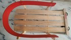 Vintage Pelican Children s Snow C-back Pull Sled 28  Long X 13  Wide Made Canada