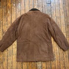 Vintage Coach Leather Field Jacket Car Chore Coat Men Medium Brown Shooting Usa