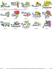 State Flowers All 50 States Embroidery Machine Designs Pes Vp3 Hus  Usb