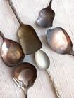 Vintage To Antique Mismatched Silverplate Spoons Lot Of 6