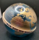 Rare 1967 Montreal Expo 67 Souvenir Globe Coin Bank With Logo   Theme Text