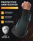 Evridwear Black Arm Protective Sleeves Cut Resistant Sleeves Arm Guards  1 Pair