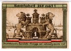 1921 Germany Hamburg Notgeld 1 Mark Note  3213 