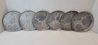 6 - Aluminum Coasters Jewel Box Steeds Dogwood Flowers Set Of 6 Hammered Vintage