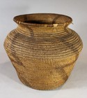 Large Antique Pima Indian Olla Basket 10 25  Diameter X 9 5  Tall C  1910