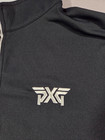 Peter Millar Crown Sport Mens Xl Black Pxg Embroidery 1 4 Zip Stretch Pullover 
