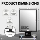 Fogless Shower Shaving Mirror Razor Holder Squeegee And Organizer