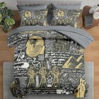 Comforter Set Size  Retro Egyptian Egypt 7 Pcs Bedding For Kids Queen Pharaoh