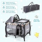 4-in-1 Portable Baby Nursery Center With Detachable Bassinet Changing Table