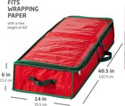 Gift Wrapping Paper Organizer Storage - 40  Gift Wrap Storage Containers Red