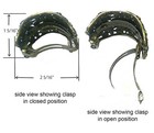 Crystal  Flower Hair Holder Barrette Metal Ponytail Hair Clip Yy86900-5