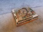 Rare Antique Victorian Cardboard Box Lithograph Decoration Girl Doll 7 5 