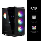 Zalman I3 Neo Atx Mid Tower Gaming Pc Case - 4 X 120mm Fixed Rgb Fans Preinst   