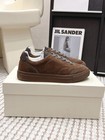 Brunello Cucinelli Womens Suede Monili Beaded Low Top Sneakers Brown Size 35-42