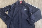 Nike Full Zip Track Jacket Boys Large  5-6 Years  Pockets Black