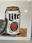 Miller Lite Beer - Boston Celtics Metal Sign - High Life Genuine Draft Nba