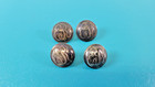 Lot Of 4 Spanish American War Silver Gilt Buttons Royal Army  Tr1131